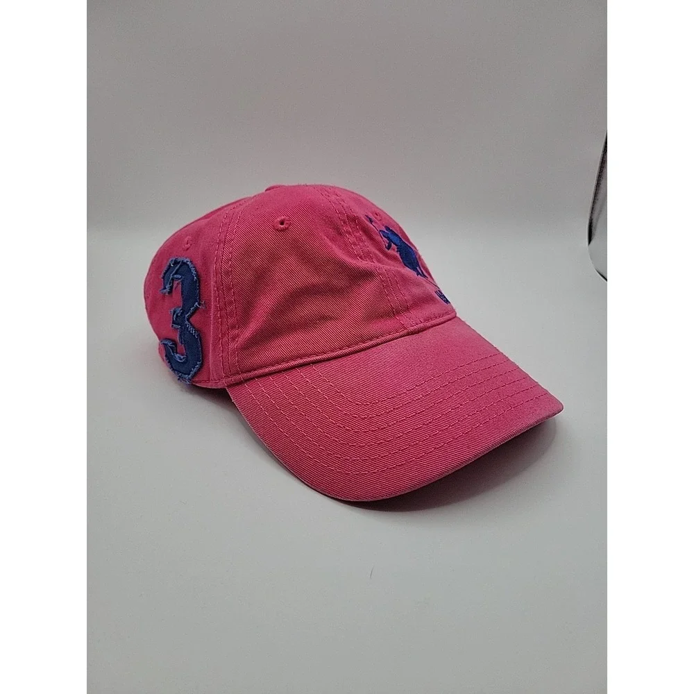 U.S. Polo Assn Pink Logo Baseball Cap Hat Unisex Adjustable Hook-and-Loop OS